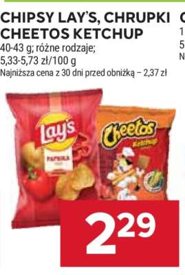Chipsy Lay’s, Chrupki Cheetos Ketchup