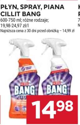 Płyn, spray, piana Cillit Bang