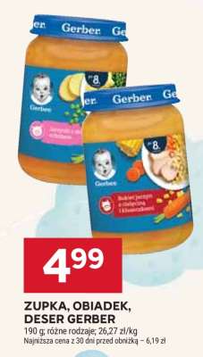 Zupka, Obiadek, Deser Gerber