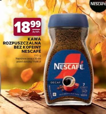 Kawa rozpuszczalna bez kofeiny Nescafe