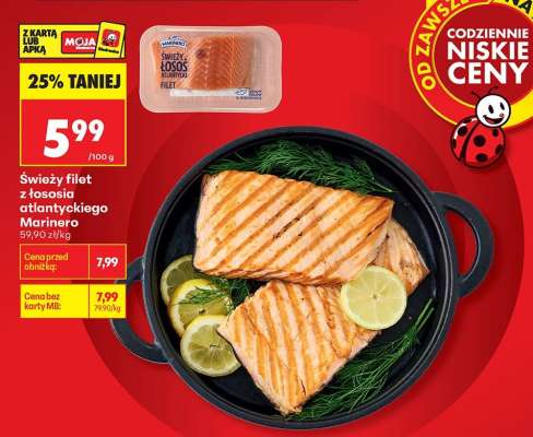 Świeży filet z łososia atlantyckiego Marinero