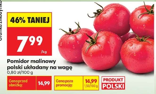 Pomidor malinowy polski układany na wagę