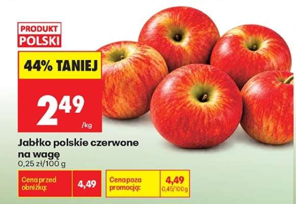 Jabłko polskie czerwone na wage