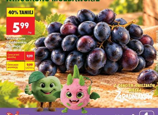 Winogrono mołdawskie na wagę