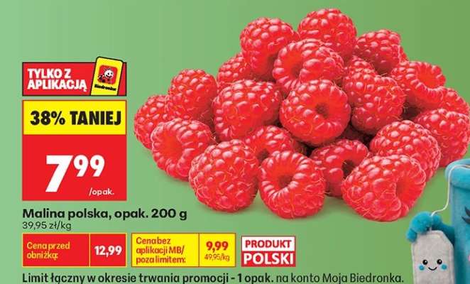 Malina polska, opak. 200 g