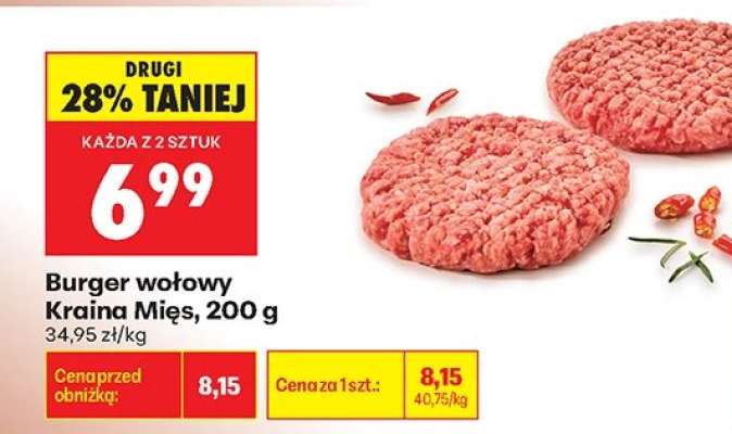 Burger wołowy Kraina Mięs 200 g