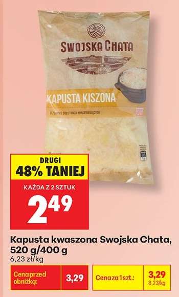 Kapusta kwaszona Swojska Chata, 520 g/400 g