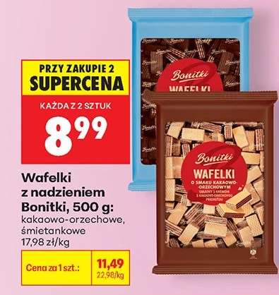Wafelki z nadzieniem Bonitki, 500 g