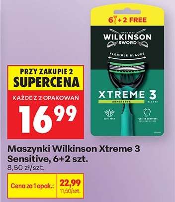 Maszynki Wilkinson Xtreme 3 Sensitive, 6+2 szt.