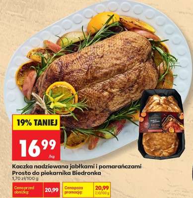 Kaczka nadziewana jabłkami i pomarańczami Prosto do piekarnika Biedronka