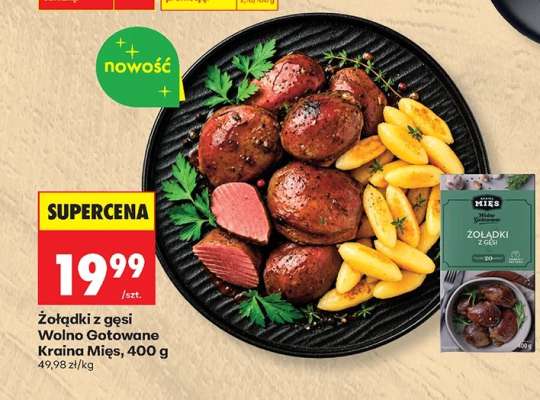 Żołądki z gęsi Wolno Gotowane Kraina Mięs, 400 g