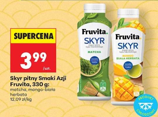 Skyr pitny smaki Azji Fruvita, 330 g