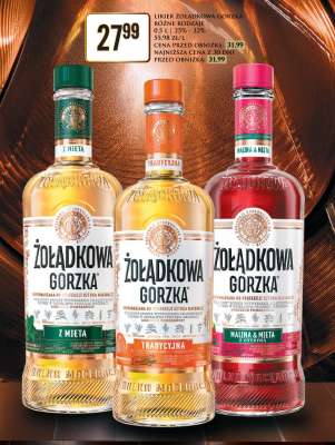 LIKER ŻOŁĄDKOWA GORZKA RÓŻNE RODZAJE