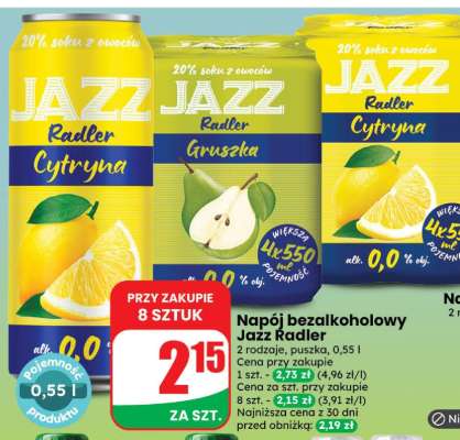 Napój bezalkoholowy Jazz Radler