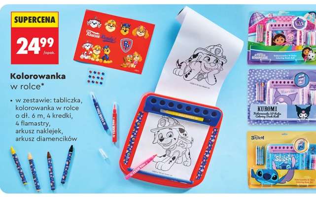 Kolorowanka w rolce