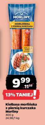 Kiełbasa morlińska z piersią kurczaka Morliny
