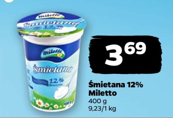 Śmietana 12% Miletto