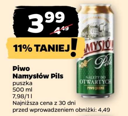 PIWO NAMYSŁÓW PILS