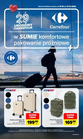 Carrefour - Walizki i plecaki próżniowe