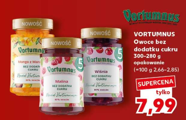 VORTUMNUS Owoce bez dodatku cukru