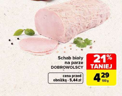 Schab biały na parze
