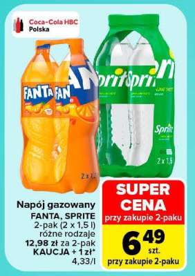 Napój gazowany FANTA, SPRITE