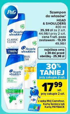 Szampon do włosów Head & Shoulders 400 ml