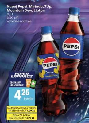 Napój Pepsi, Mirinda, 7Up, Mountain Dew, Lipton