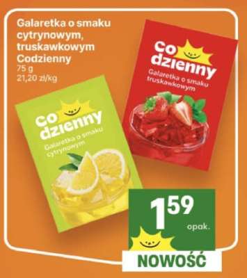 Galaretka o smaku cytrynowym, truskawkowym Codzienny