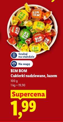 BIM BOM Cukierki nadziewane, luzem