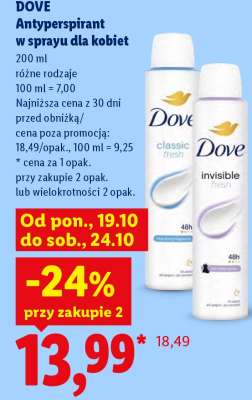 DOVE Antyperspirant w sprayu dla kobiet