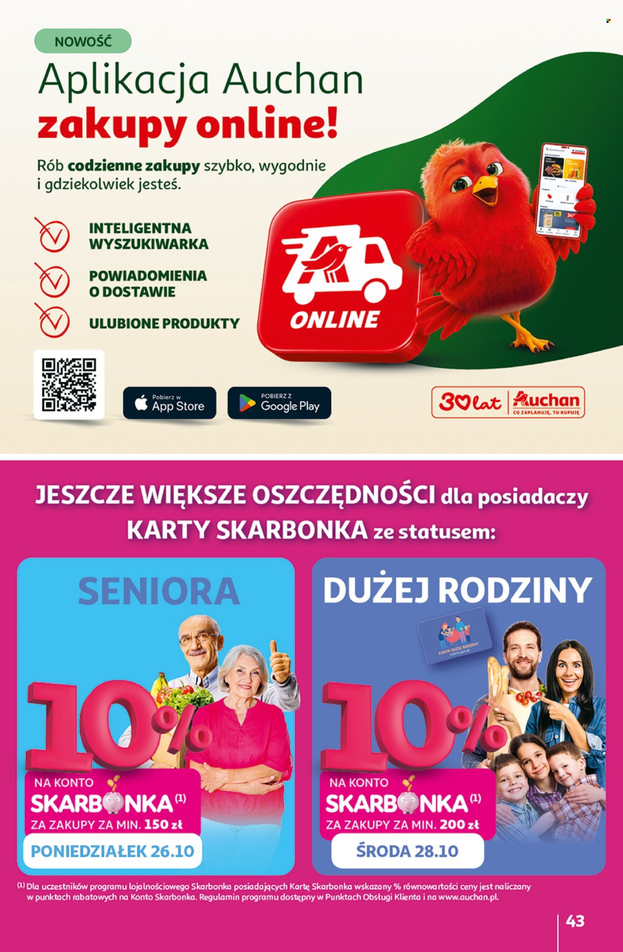 Gazetka Auchan - 22.10.2026. - 28.10.2026.. Strona 43