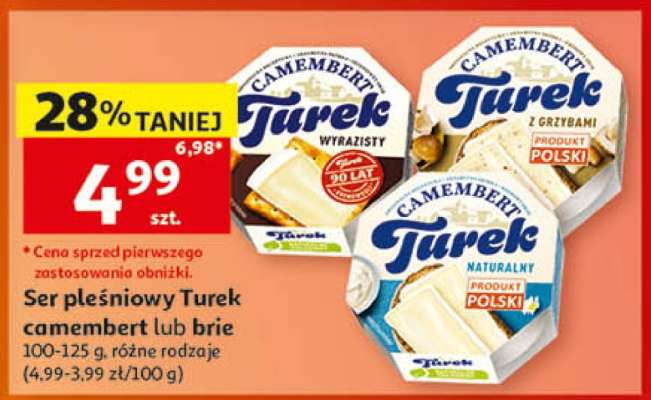 Ser pleśniowy Turek camembert lub brie