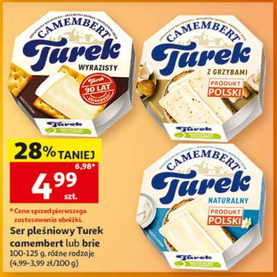 Ser pleśniowy Turek camembert lub brie