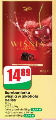 Bombonierka wiśnia w alkoholu Deliss