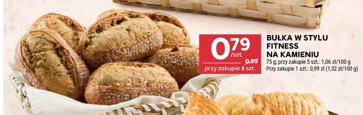 Bułka w stylu fitness na kamieniu