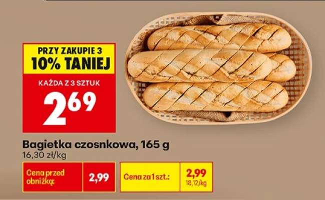 Bagietka czosnkowa 165 g
